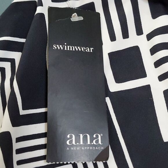 A.N.A. NWT bathing suit top. Size 10, Baby Doll Y2K Classic black. - Picture 5 of 8